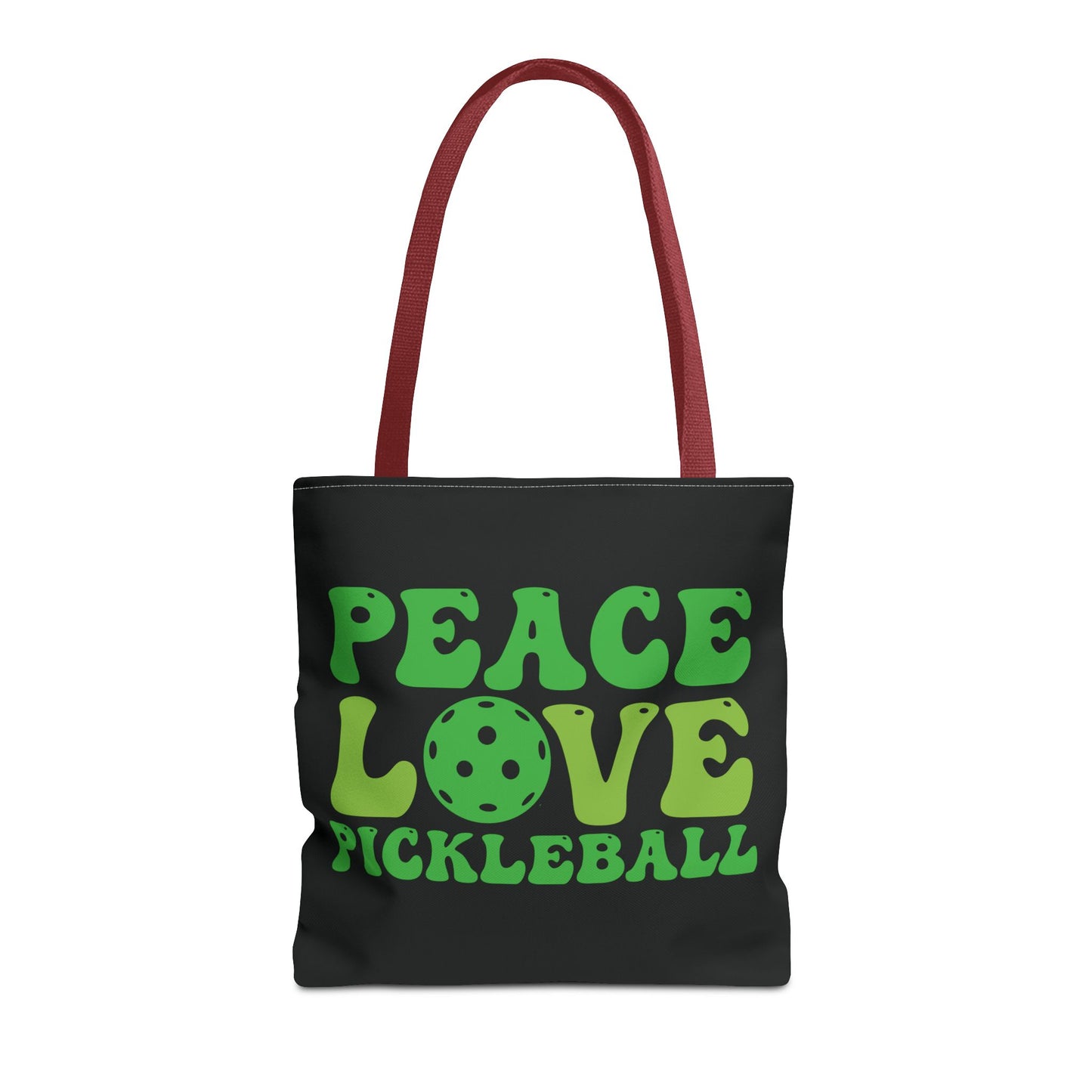 Pickleball Stylish Tote Bag - Peace Love Pickleball Navy