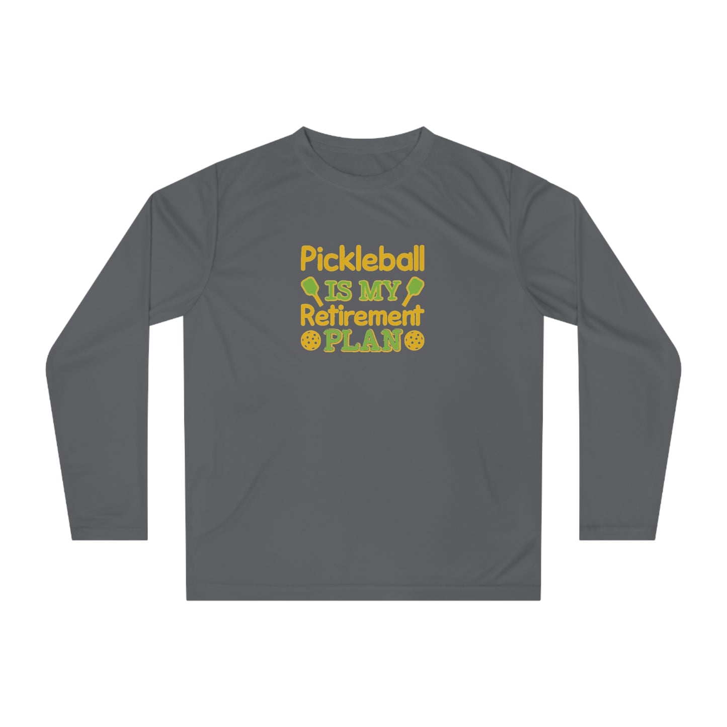 Women's Pickleball Long Sleeves top - Pickleball Is My Retirement Plan Gray