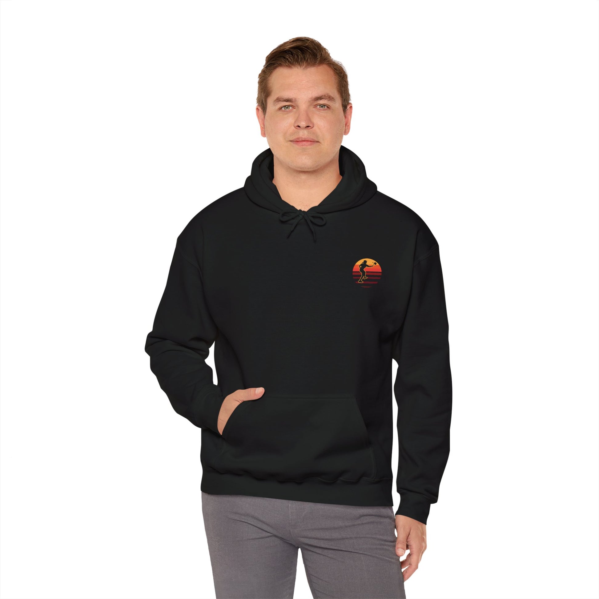 Men's Bold Pickleball Hoodie - There's No Crying in Pickleball