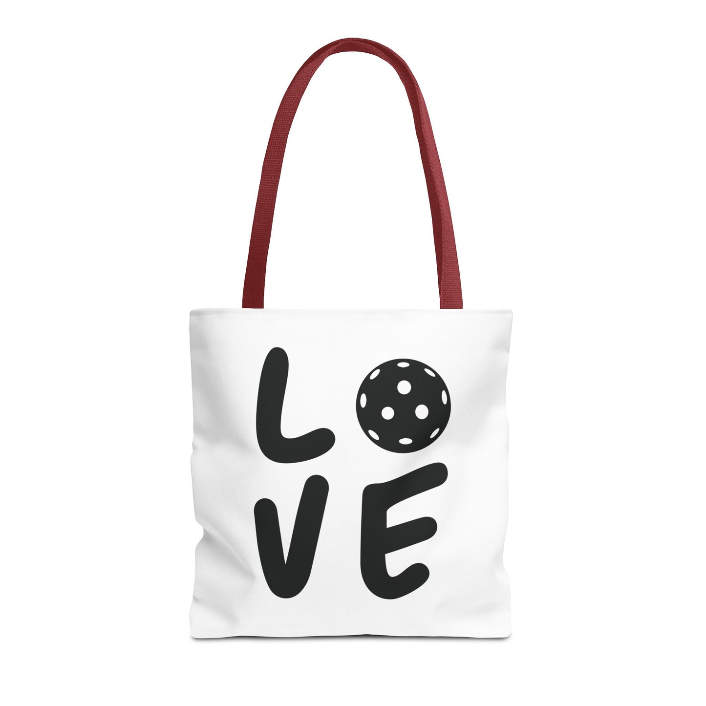 Pickleball Fun Tote Bag - Love with Pickleball Red