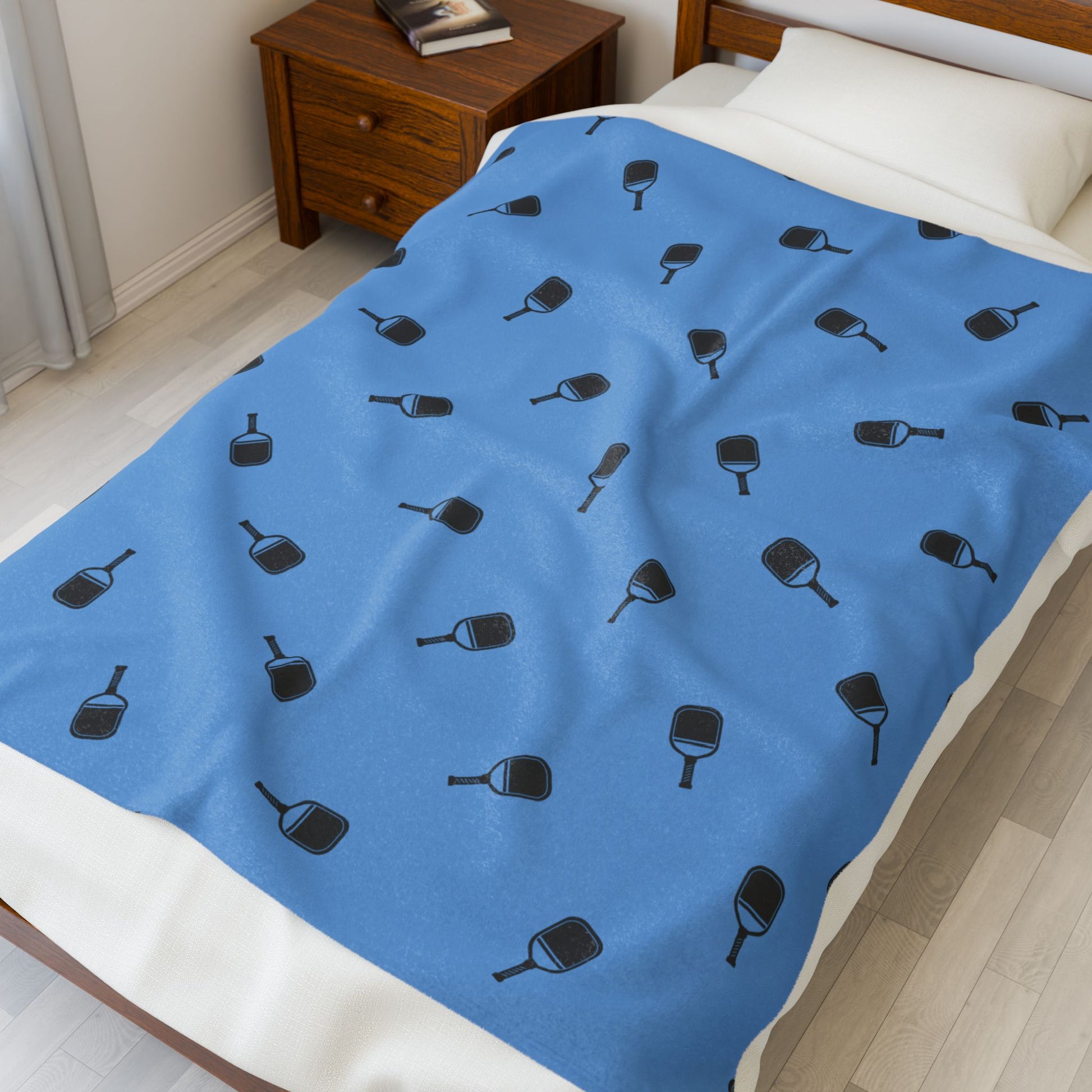 Pickleball Fun Blanket - Paddle Pattern