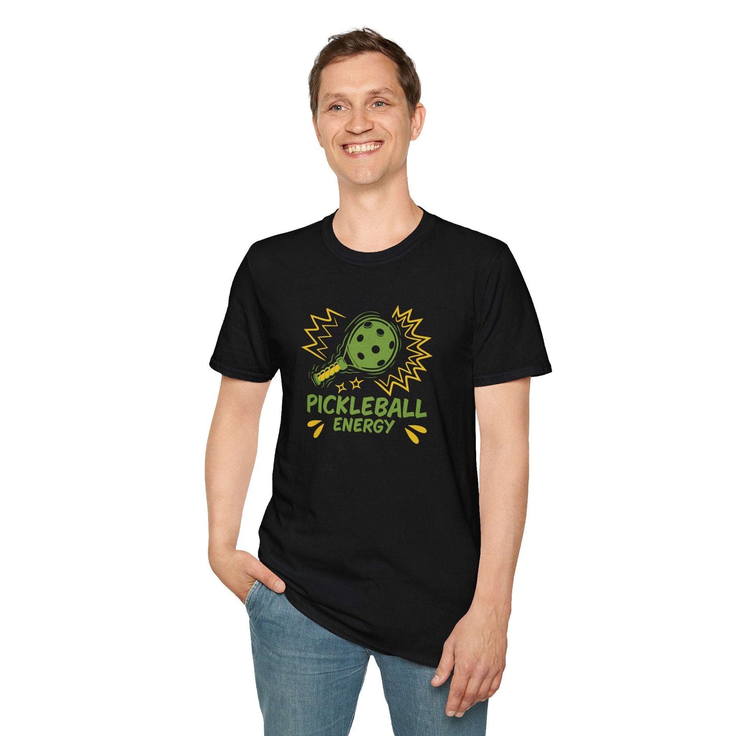 Men's Playful Pickleball T-shirt - Pickleball Energy