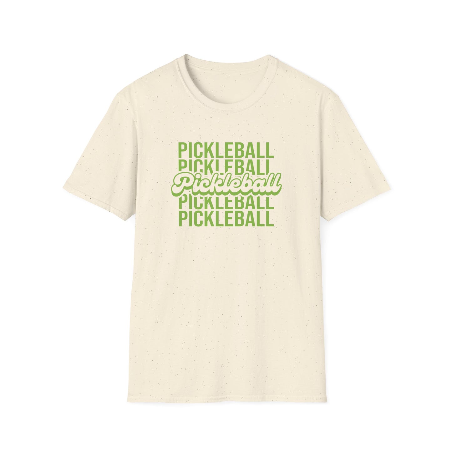 Women's Fun Pickleball T-shirt - Pickleball Repeat Beige