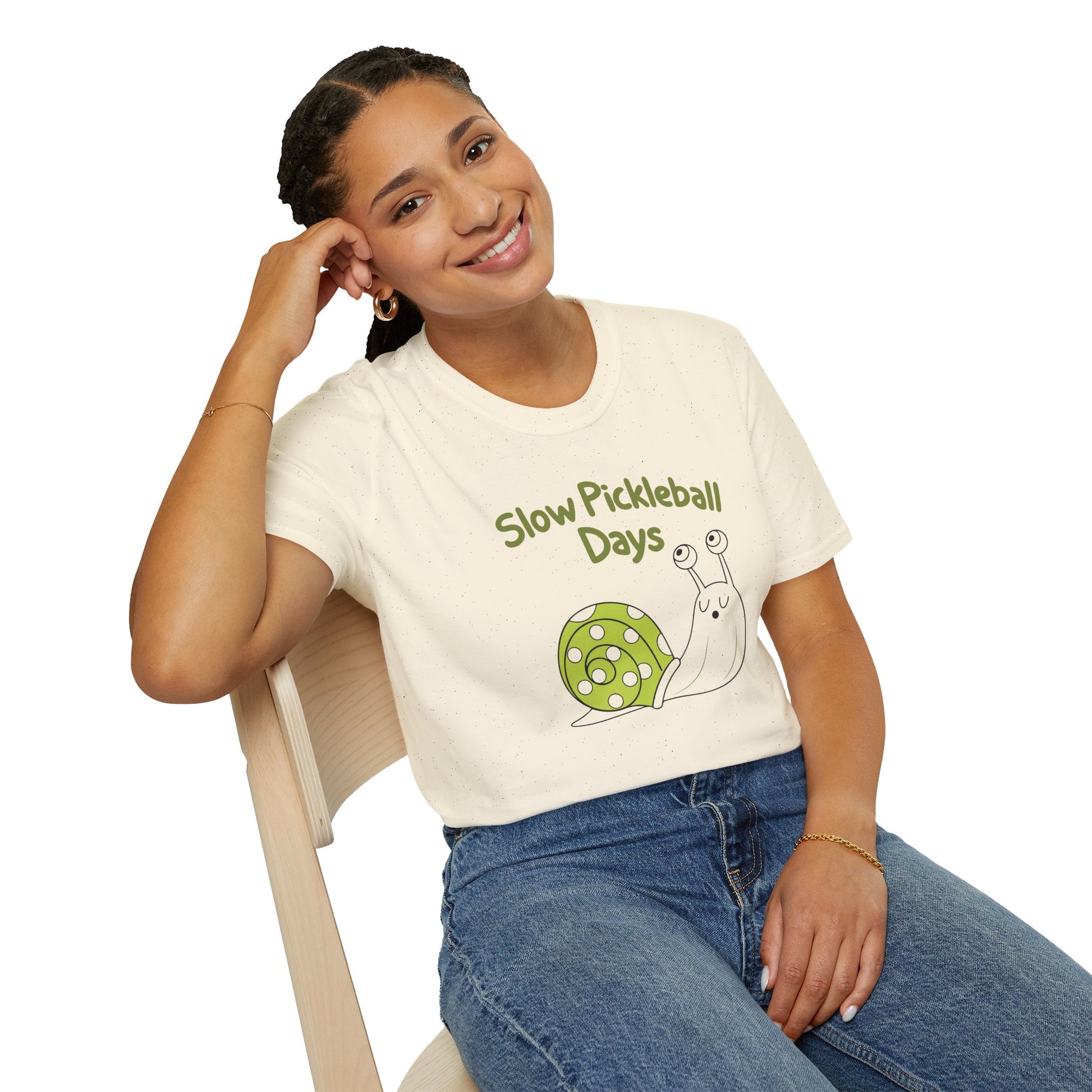 Women's Playful Pickleball T-shirt - Slow Pickleball Days