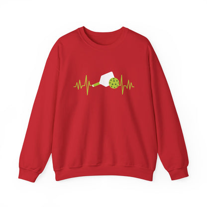 Women's Soft Pickleball Sweatshirt - Pickleball and Pulse Red