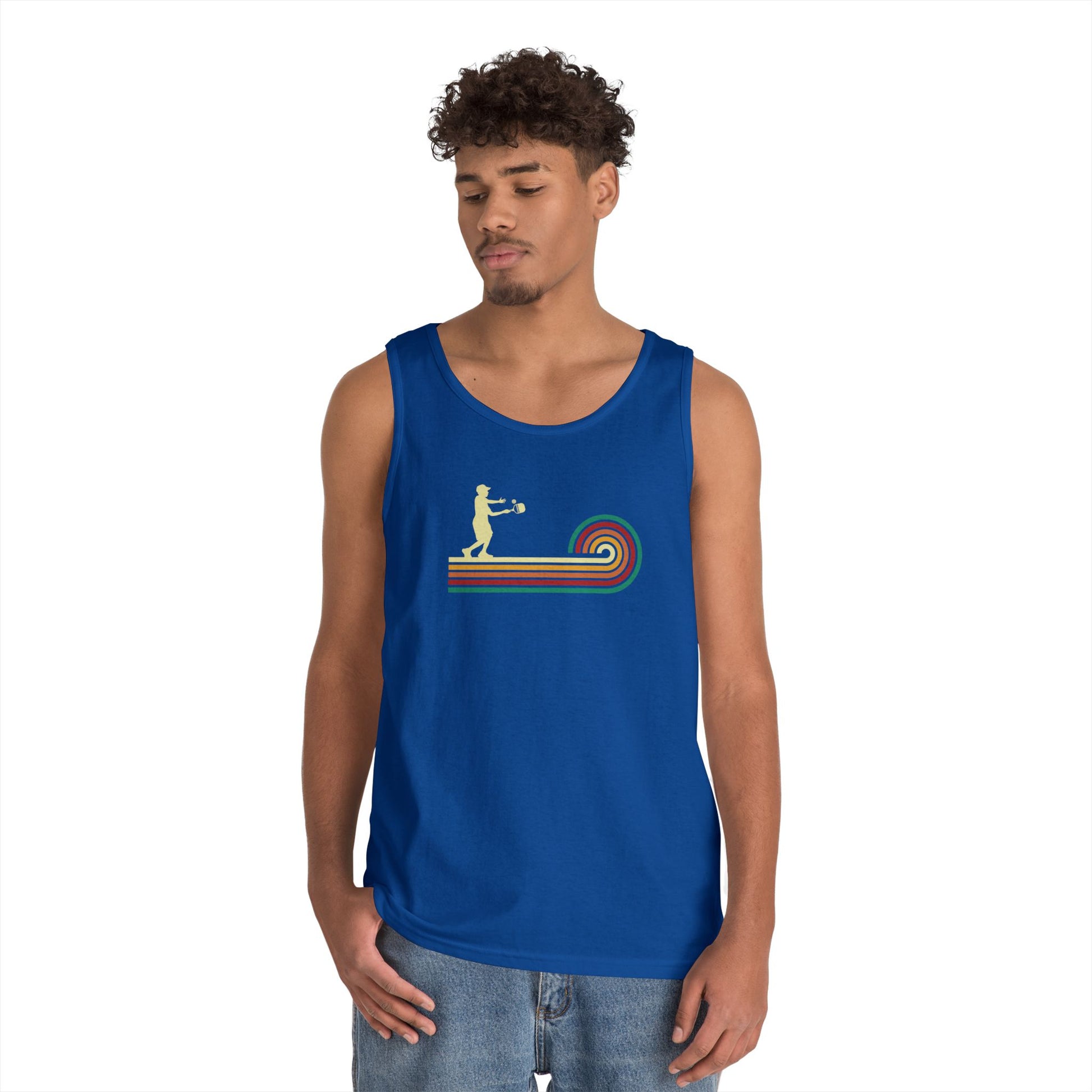 Men's Unique Pickleball Tank Top - Pickleball Retro