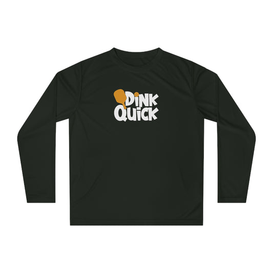 Men's Stylish Pickleball Long Sleeves top - Quick Dink Black
