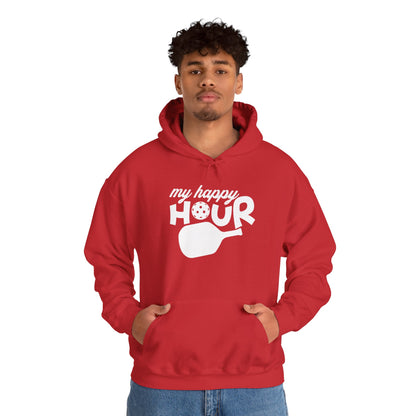 Men's Durable Pickleball Hoodie - My Happy Hour