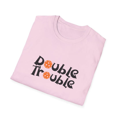 Women's Funny Pickleball T-shirt - Double Trouble