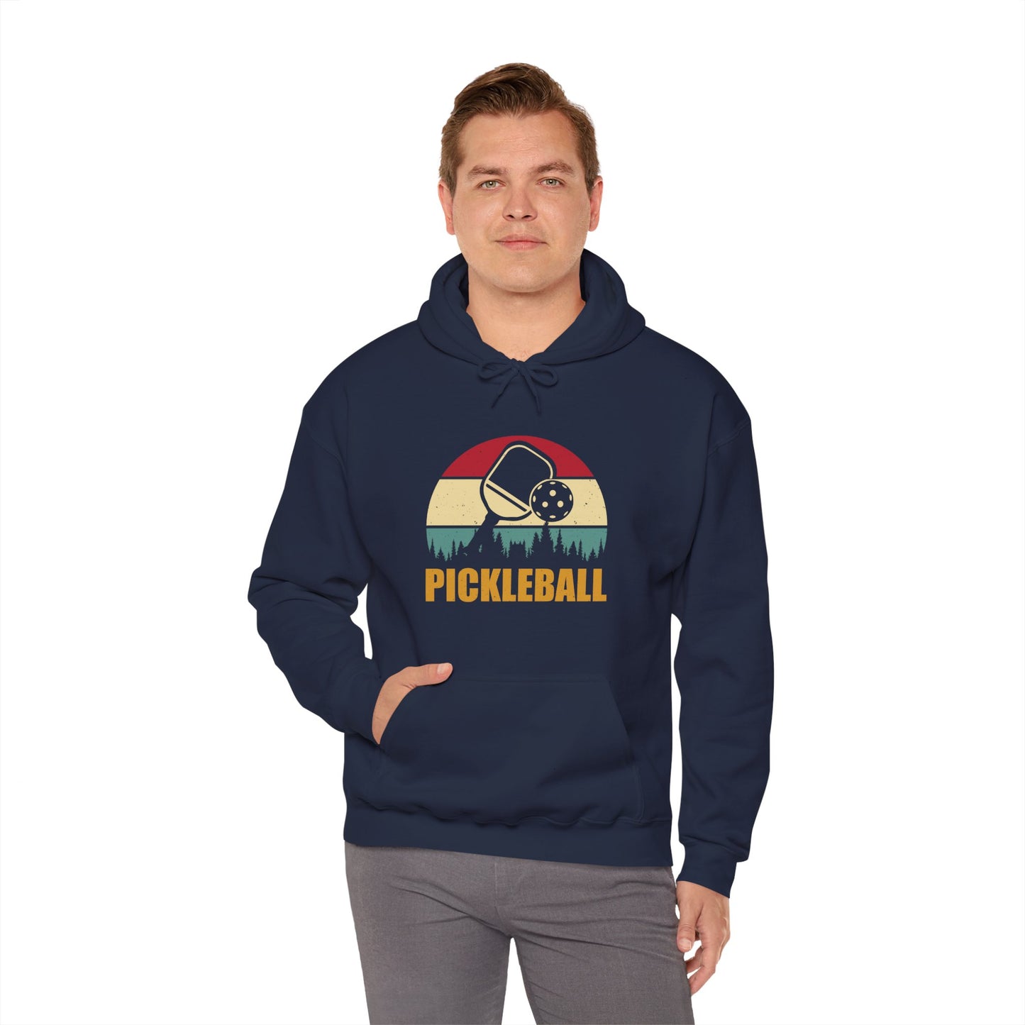 Men's Cool Pickleball Hoodie - Pickleball Retro