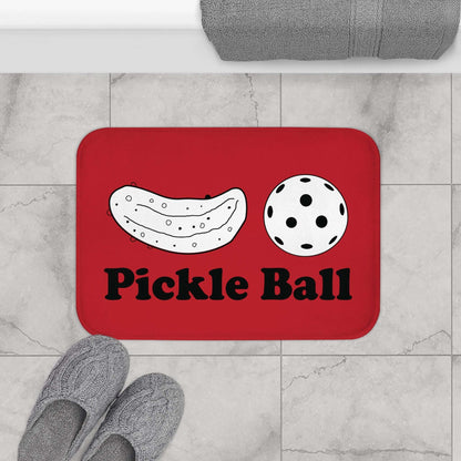 Pickleball Funny Bath mat - Pickle and Ball