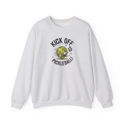 Men's Soft Pickleball Sweatshirt - Kick Off to Pickleball Gray