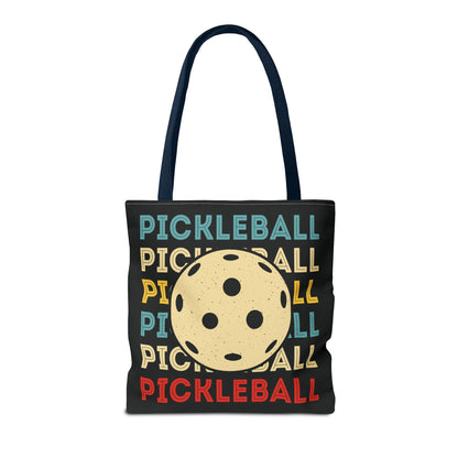 Pickleball Cool Tote Bag - Pickleball and Ball Navy
