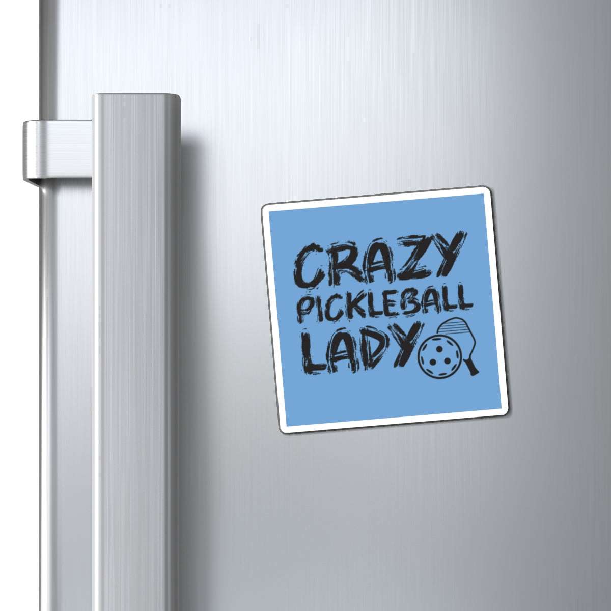 Pickleball Eye-Catching Magnet - Crazy Pickleball Lady