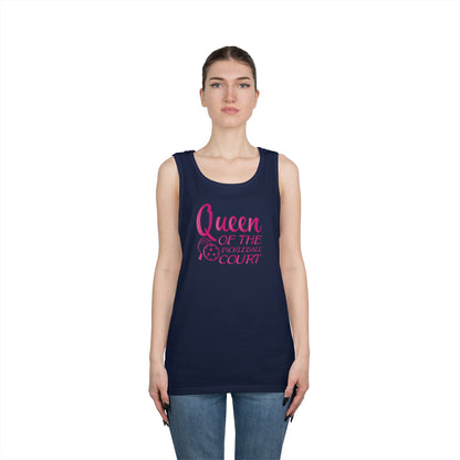 Women's Cute Pickleball Tank Top - Queen of the Pickleball Court