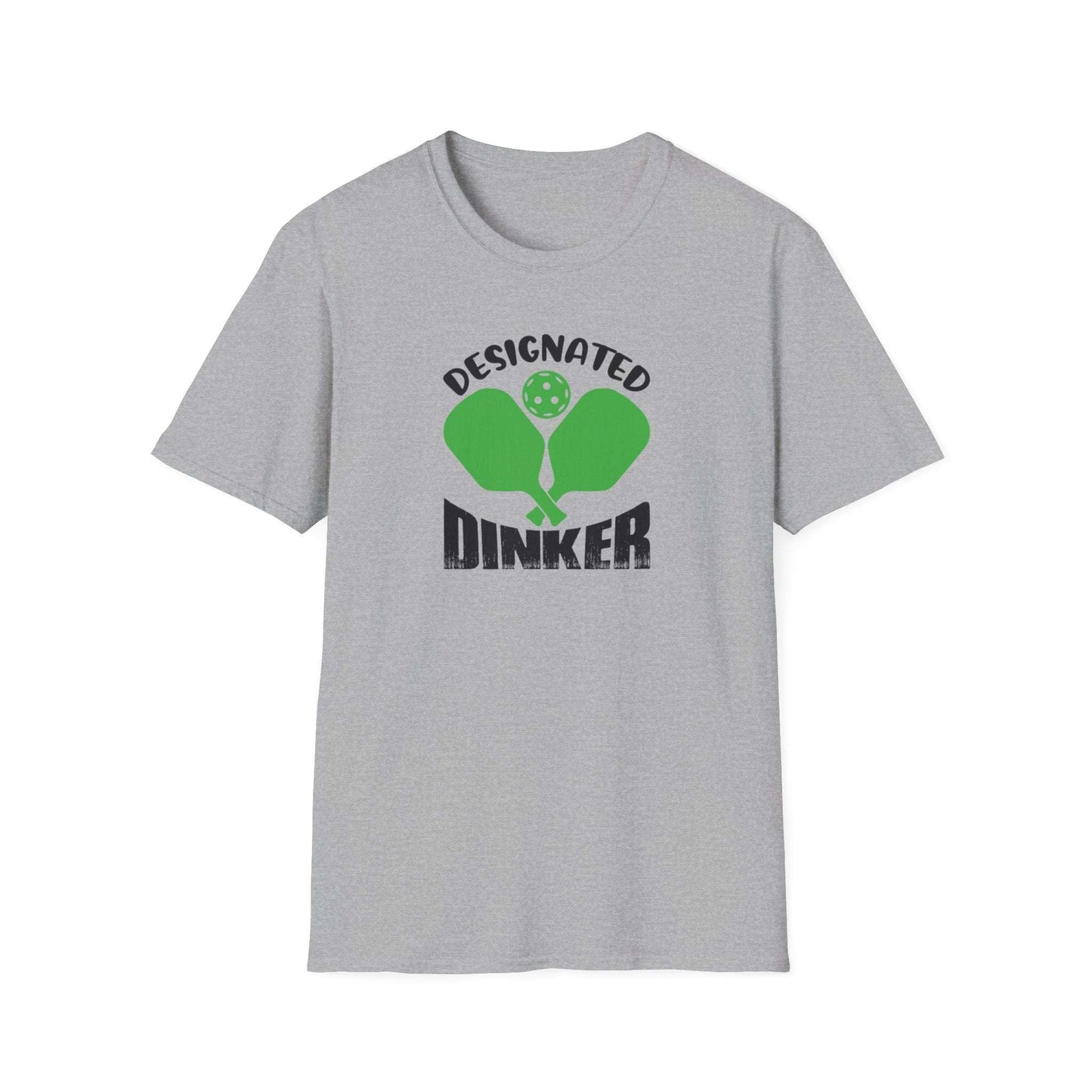 Men's Durable Pickleball T-shirt - Designated Dinker Gray