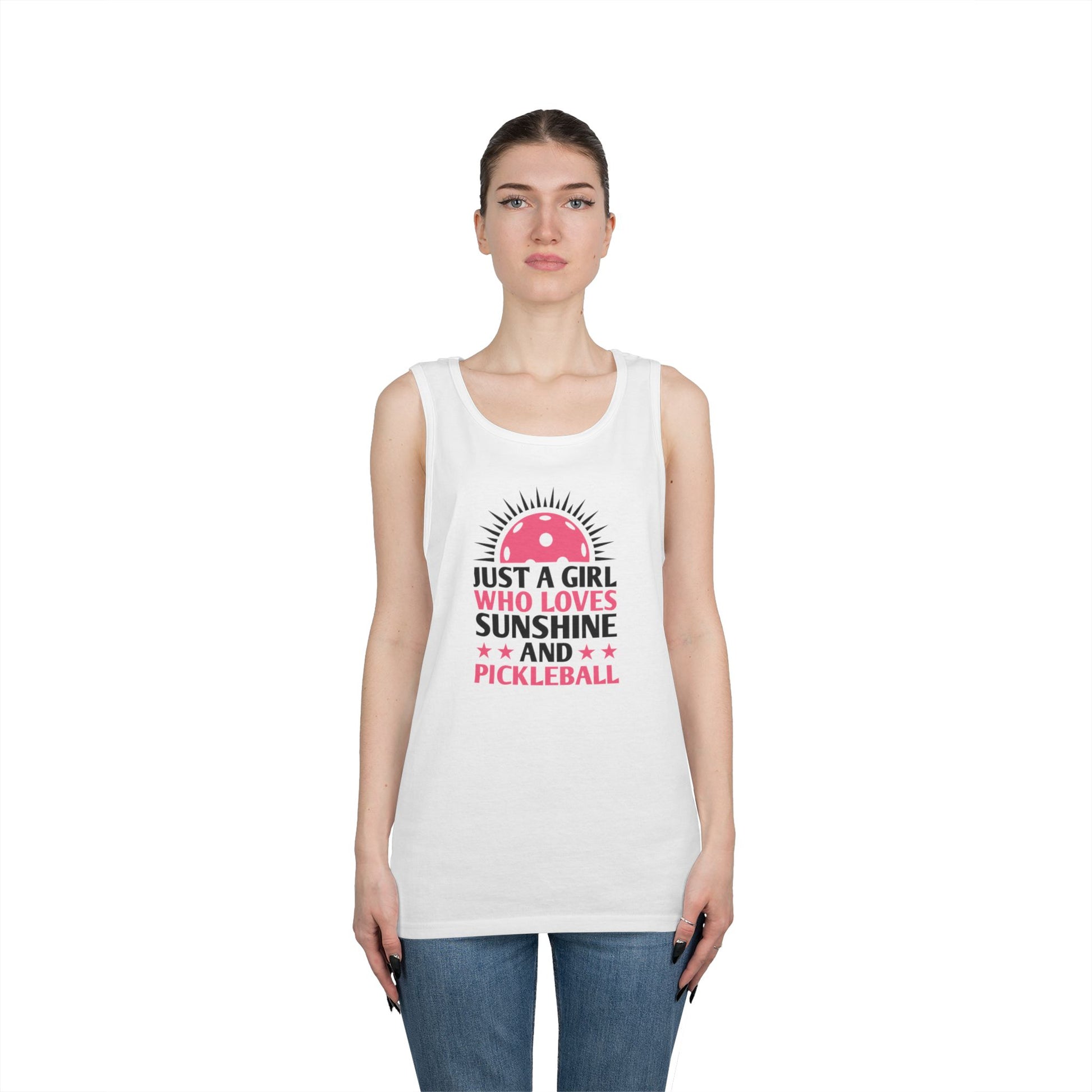 Women's Funny Pickleball Tank Top - Just A Girl Who Love Pickleball