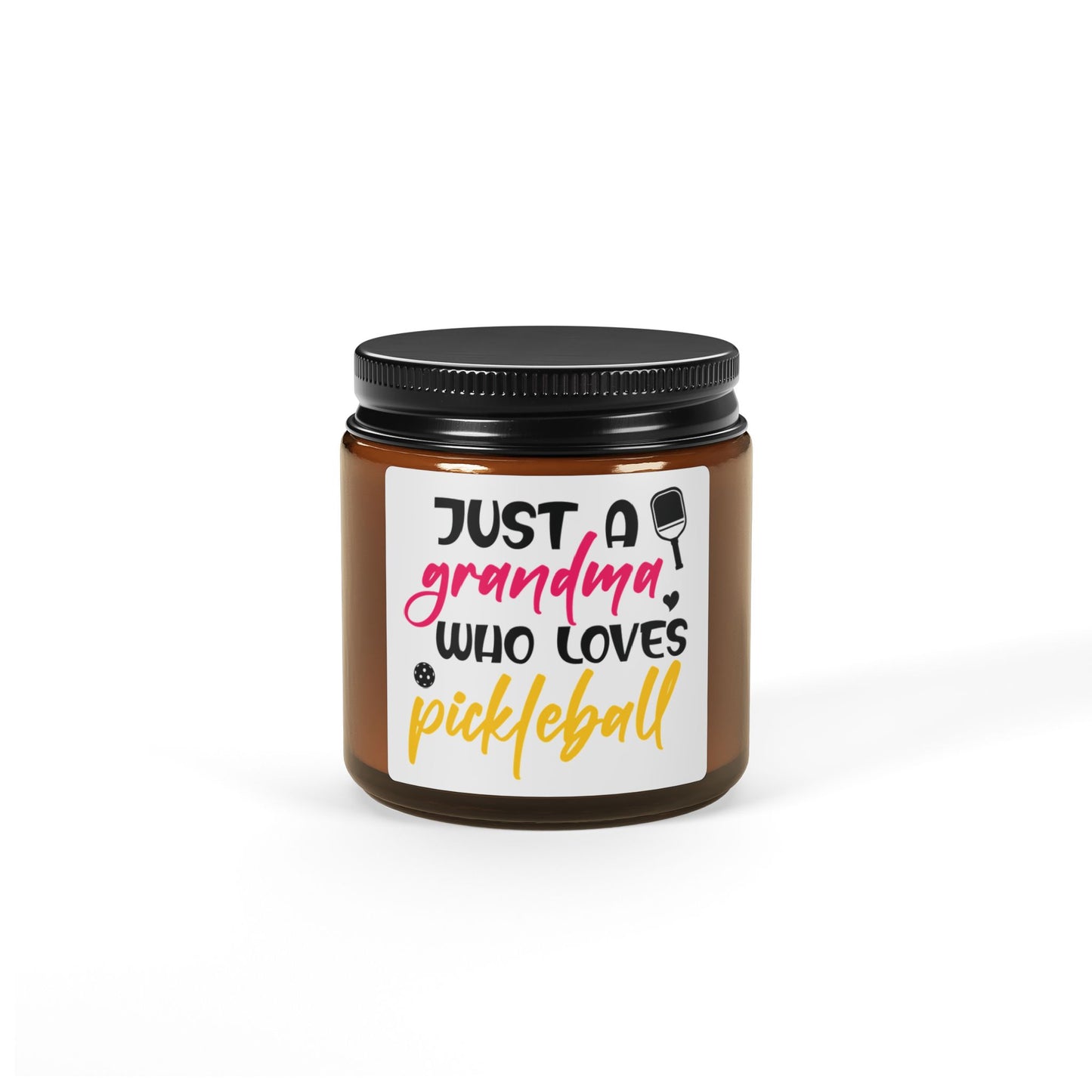 Pickleball Handy Candle - Just a Grandma Who Loves Pickleball Amber