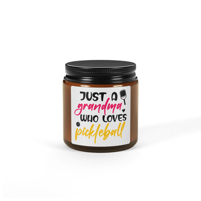 Pickleball Handy Candle - Just a Grandma Who Loves Pickleball Amber