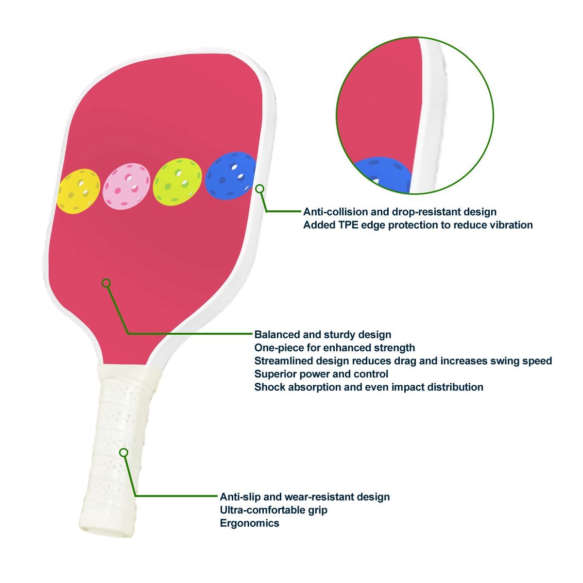 Pickleball Paddle - Balls