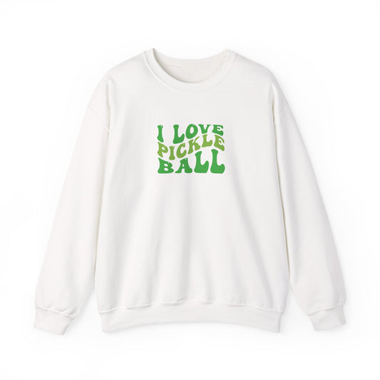 Men's Comfy Pickleball Sweatshirt - I Love Pickleball