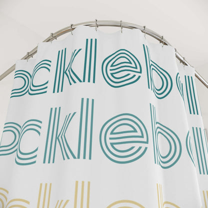 Pickleball Stylish Shower Curtain - Pickleball Repeat