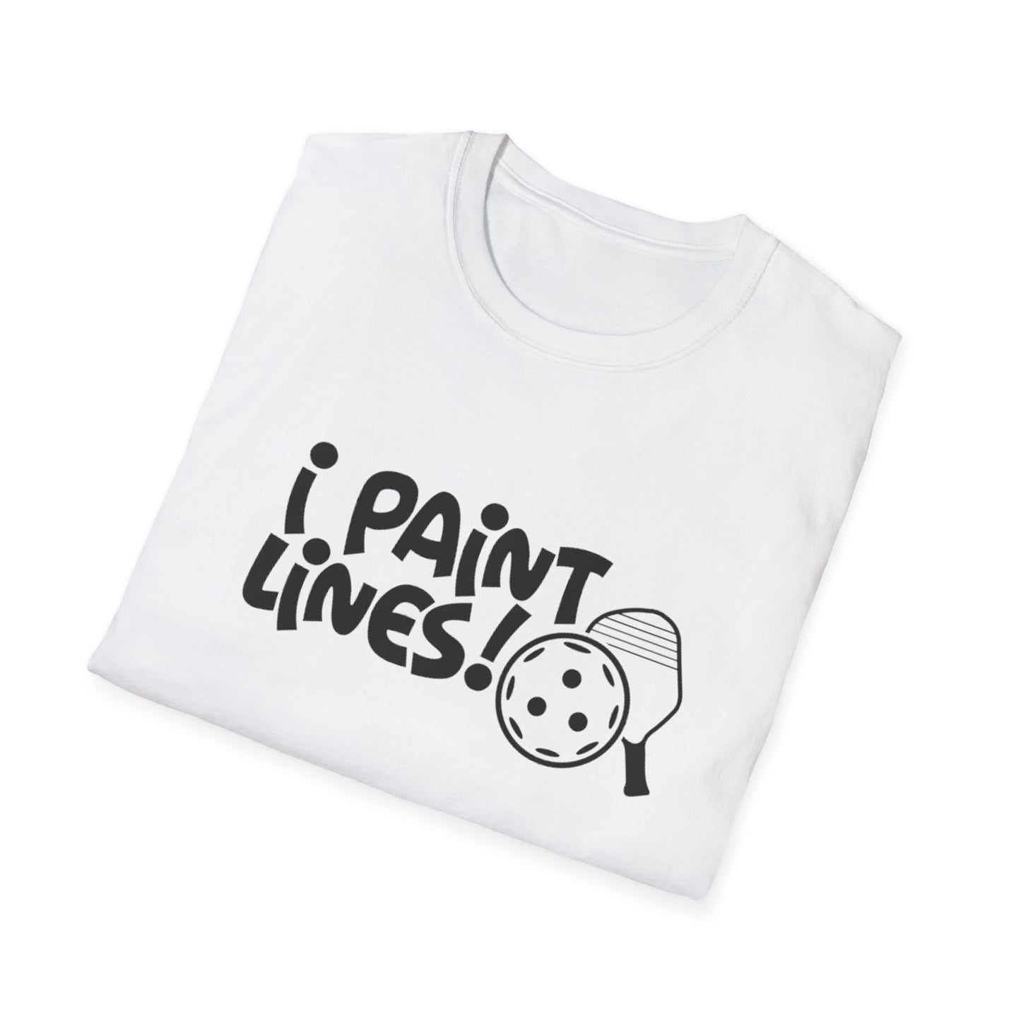 Women's Durable Pickleball T-shirt - I Paint Lines
