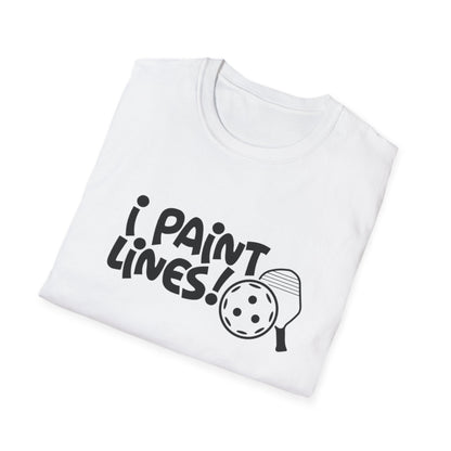 Women's Durable Pickleball T-shirt - I Paint Lines