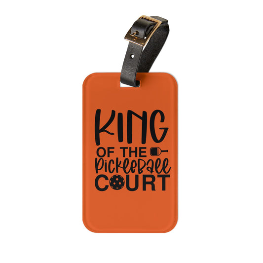 Pickleball Stylish Luggage Tag - King of the Pickleball Court