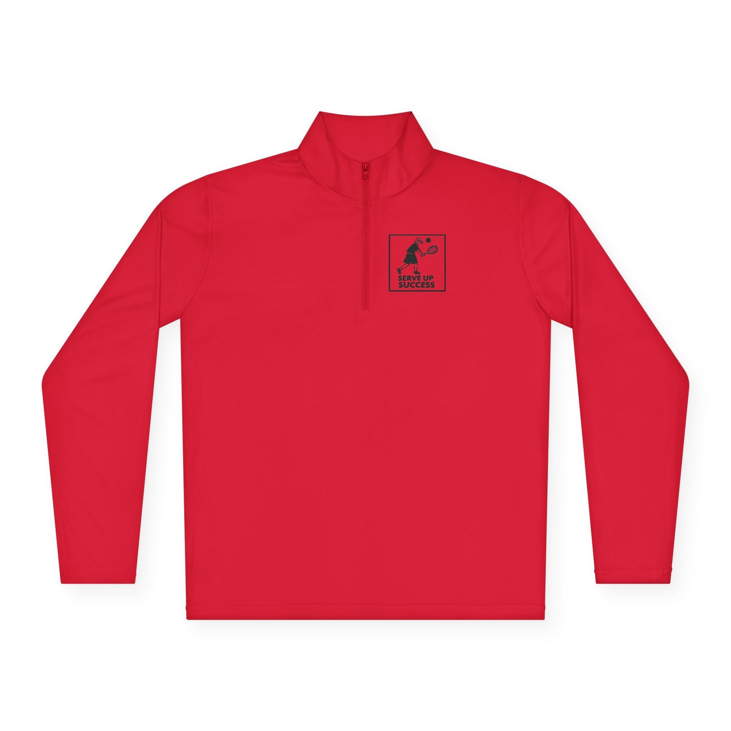 Men's Durable Pickleball Pullover - Serve Up Success Red