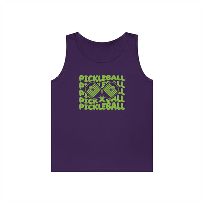 Women's Vibrant Pickleball Tank Top - Pickleball Echo Purple