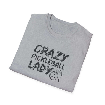Women's Funny Pickleball T-shirt - Crazy Pickleball Lady