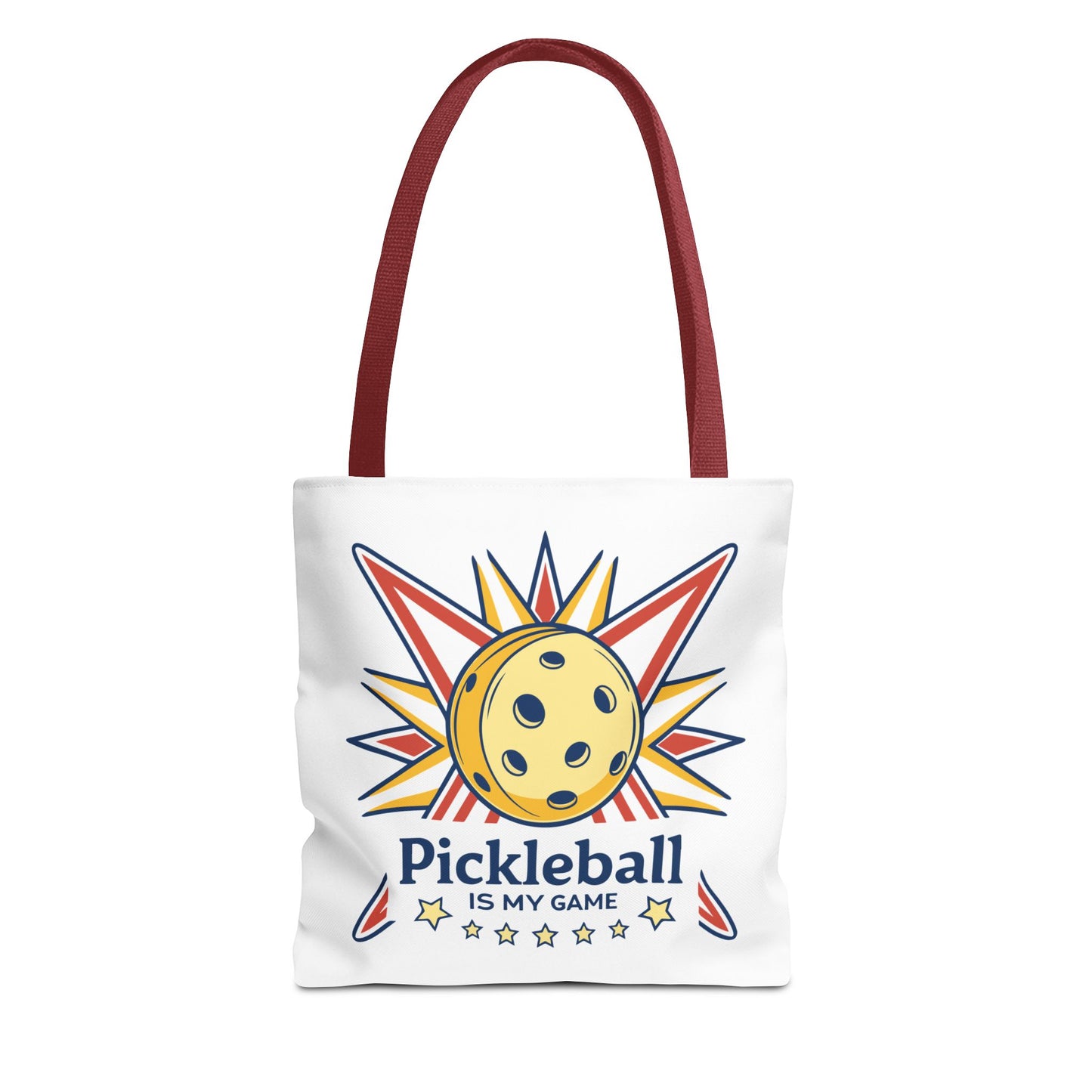 Pickleball Colorful Tote Bag - Pickleball is My Game Red