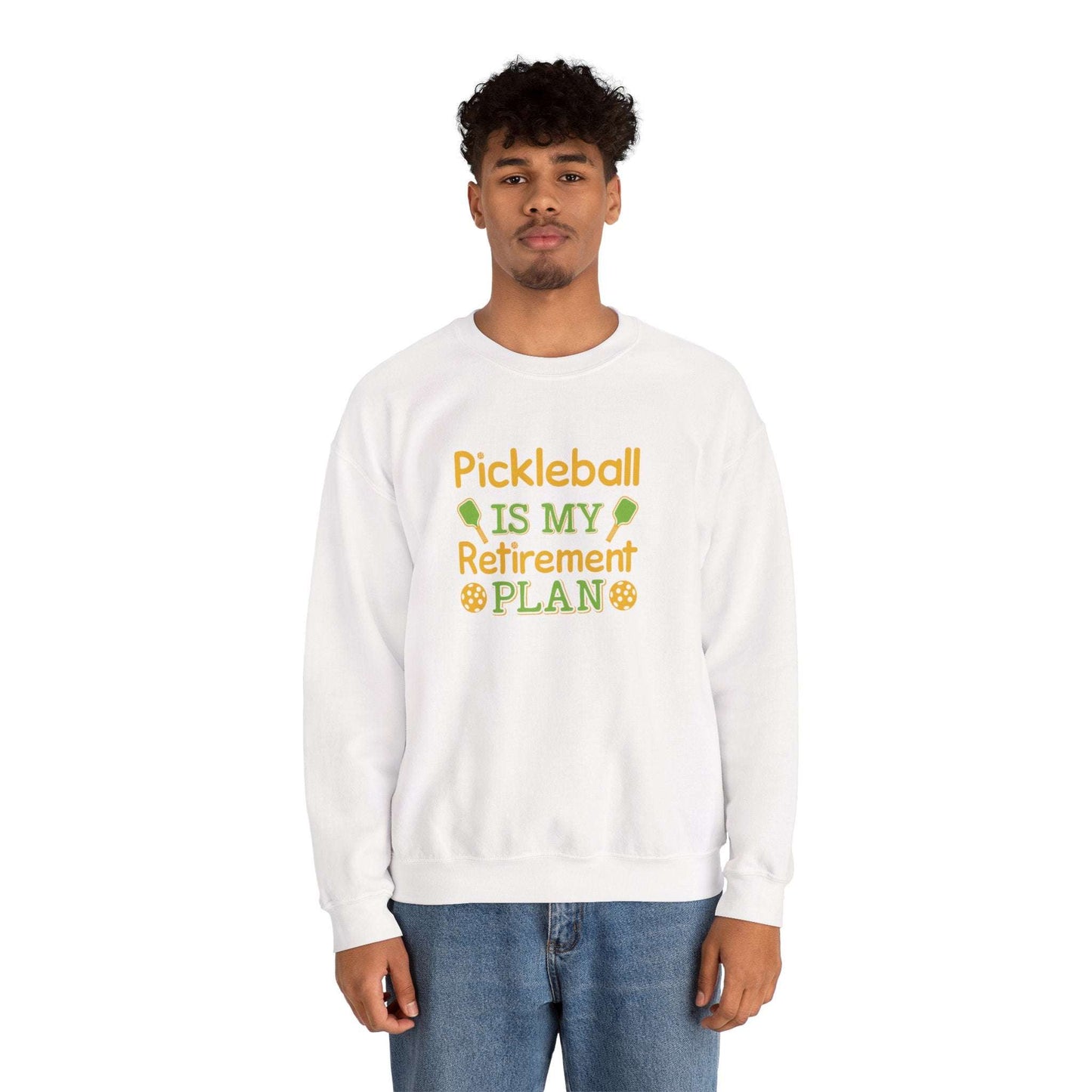 Men's Funny Pickleball Sweatshirt - Pickleball Is My Retirement Plan