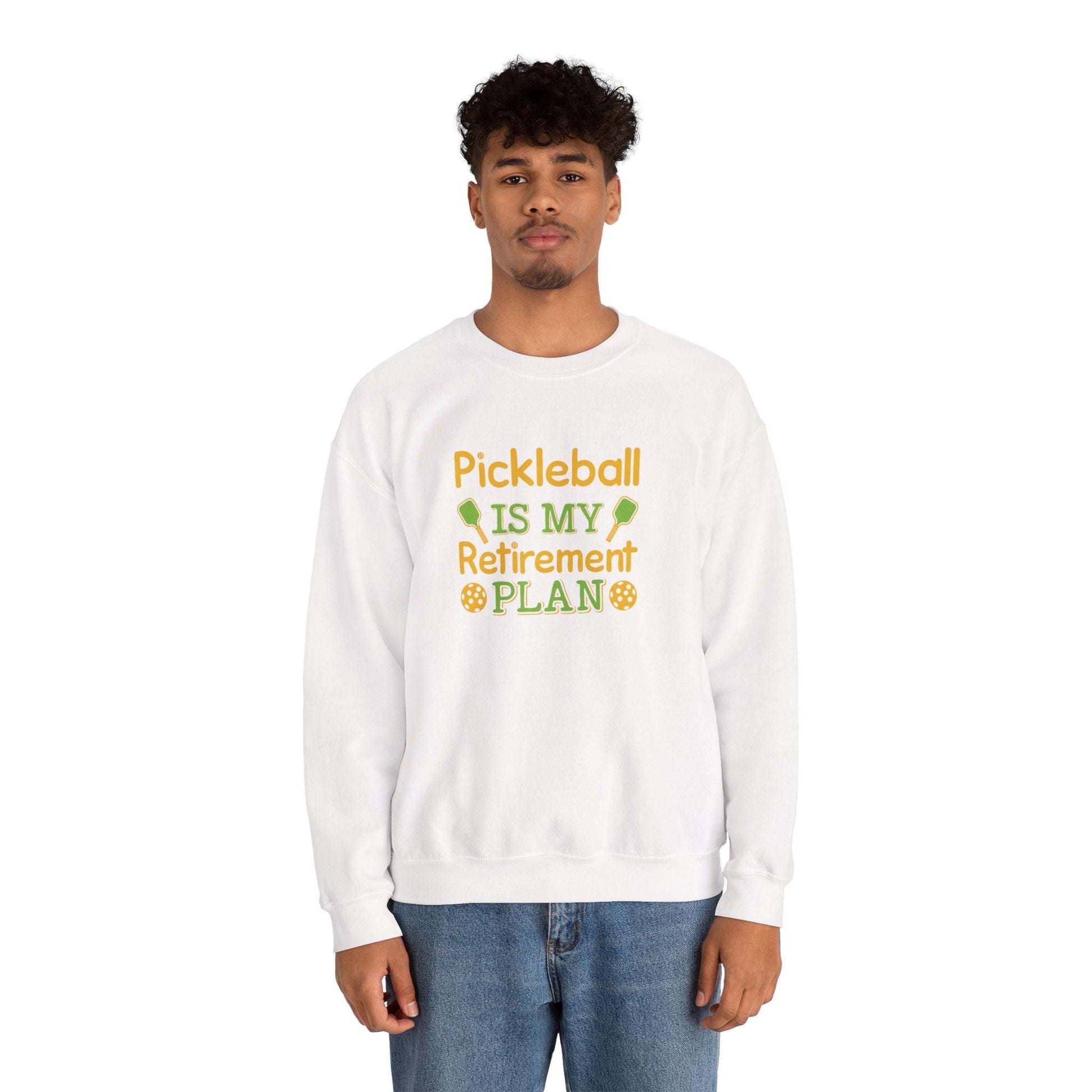 Men's Funny Pickleball Sweatshirt - Pickleball Is My Retirement Plan