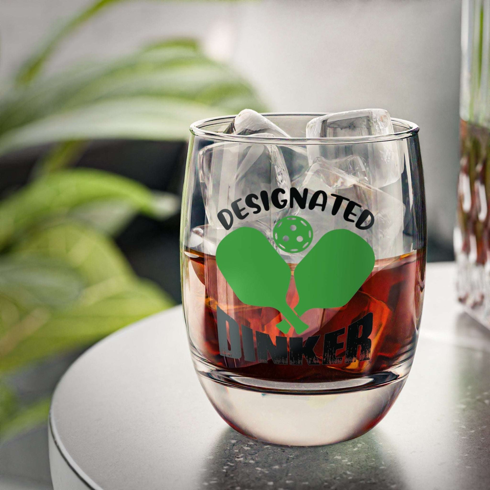 Pickleball Durable Whiskey Glass - Designated Dinker