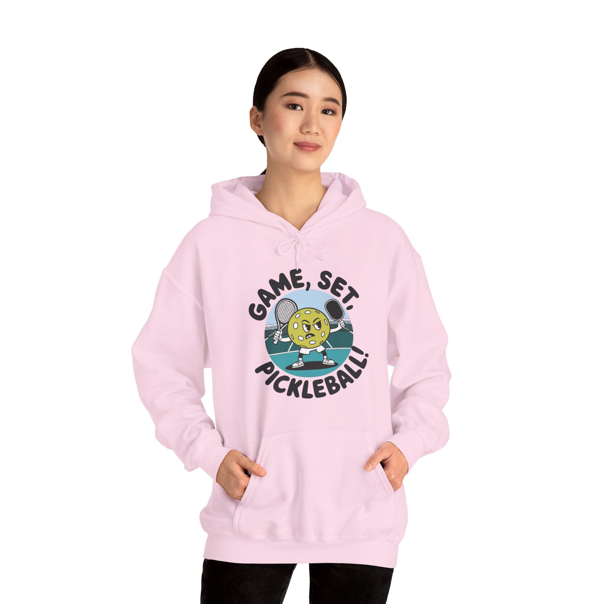 Women's Durable Pickleball Hoodie - Game, Set, Pickleball