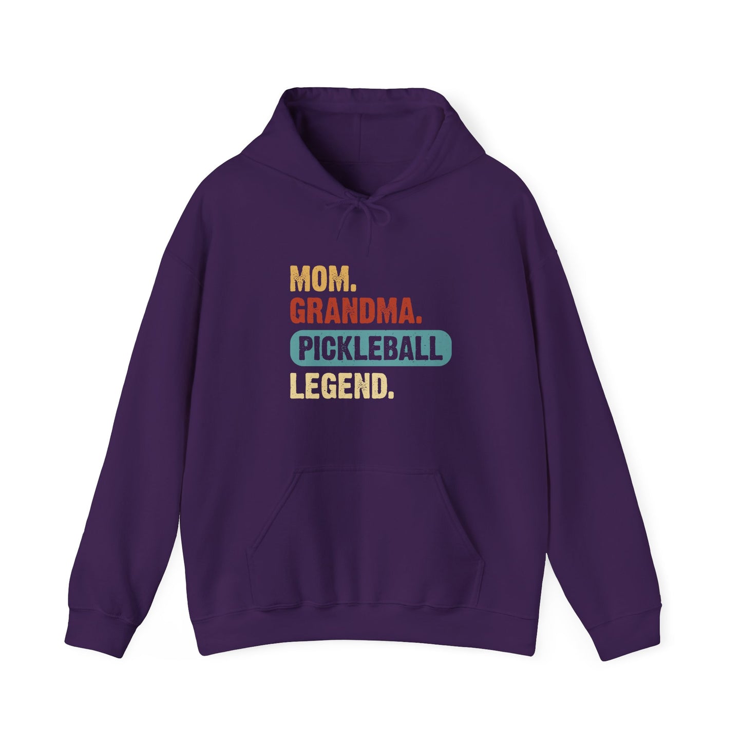 Women's Soft Pickleball Hoodie - Mom Grandma Pickleball Legend Purple