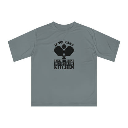 Men's Fun Pickleball T-shirt - If You Can't Take the Heat Stay Out Grey