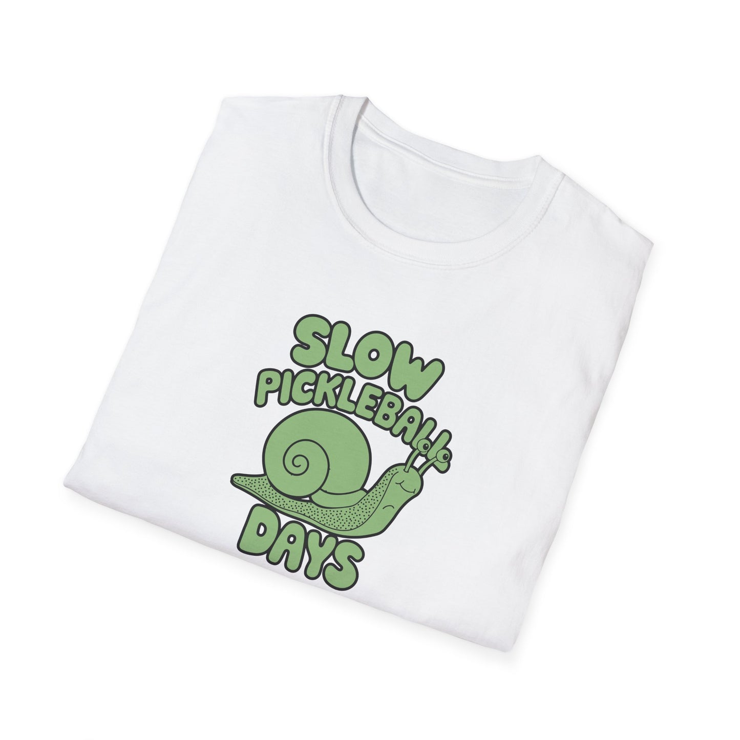 Men's Soft Pickleball T-shirt - Slow Pickleball Days