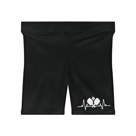 Women's Soft Pickleball Short - Pickleeball Pulse Black