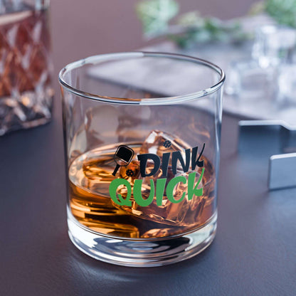 Pickleball Fun Rocks Glass - Dink Quick