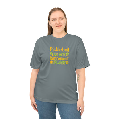 Women's Durable Pickleball T-shirt - Pickleball Is My Retirement Plan
