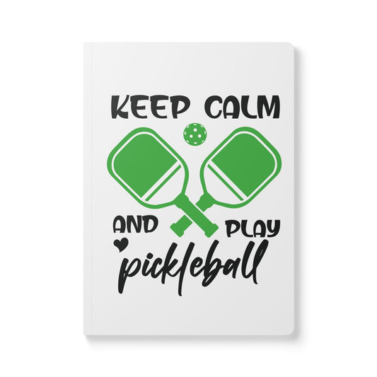 Pickleball Cheerful Journal - Keep Calm & Play Pickleball 100 pages (50 sheets)