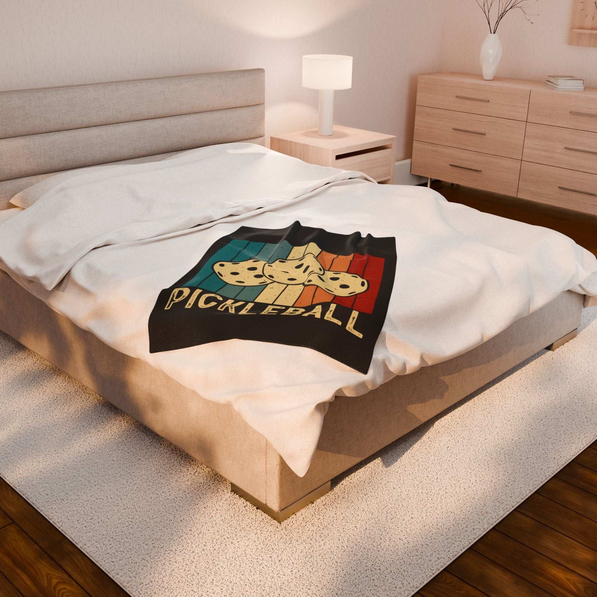 Pickleball Eye-Catching Blanket - Pickleball Retro