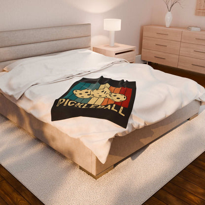 Pickleball Eye-Catching Blanket - Pickleball Retro