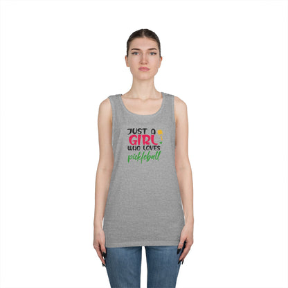 Women's Soft Pickleball Tank Top - Just a Girl Who Loves Pickleball