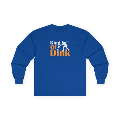 Men's Funny Pickleball Long Sleeves top - King of Dink Royal