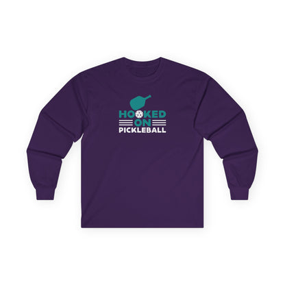 Women's Bold Pickleball Long Sleeves top - Hooked on Pickleball Purple