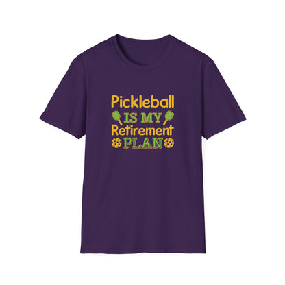 Men's Quirky Pickleball T-shirt - Pickleball Is My Retirement Plan